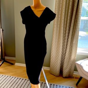 Black cocktail dress by Rachel Roy